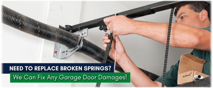 Broken Garage Door Spring Hamburg NY